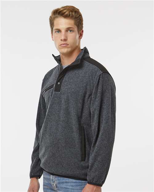DRI DUCK Men's Ranger Melange Fleece Pullover 7353