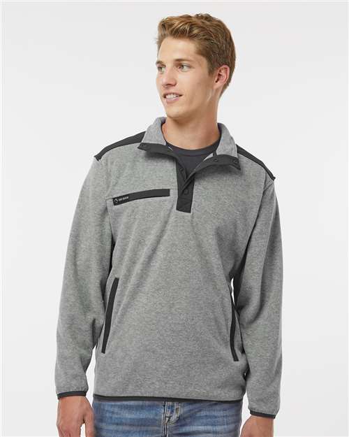 DRI DUCK Men's Ranger Melange Fleece Pullover 7353