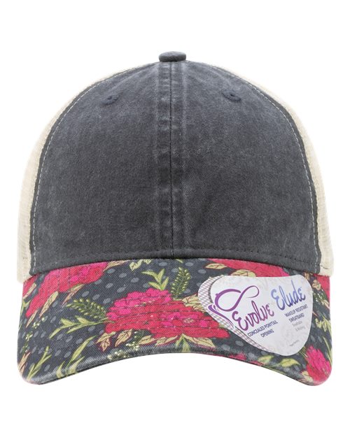 Infinity Her Women's Printed Bill with Mesh Back Cap JANET
