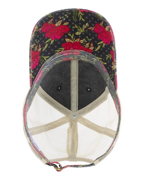 Infinity Her Women's Printed Bill with Mesh Back Cap JANET