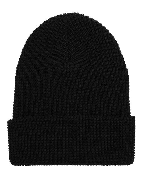 YP Classics Waffle Cuffed Knit Beanie 2501K