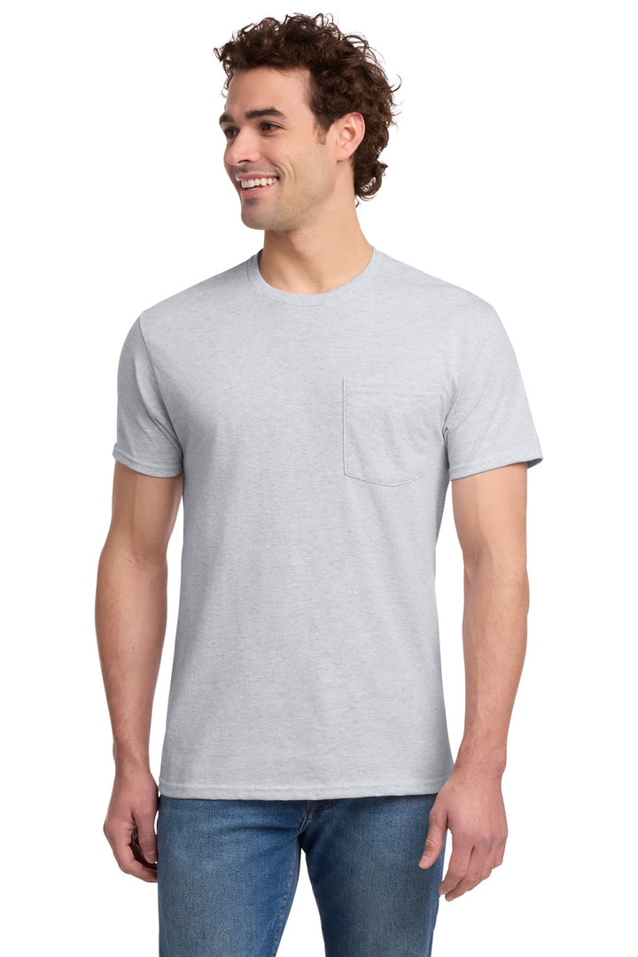 Jerzees -  Dri-Power 50/50 Cotton/Poly Pocket T-Shirt.  29MP