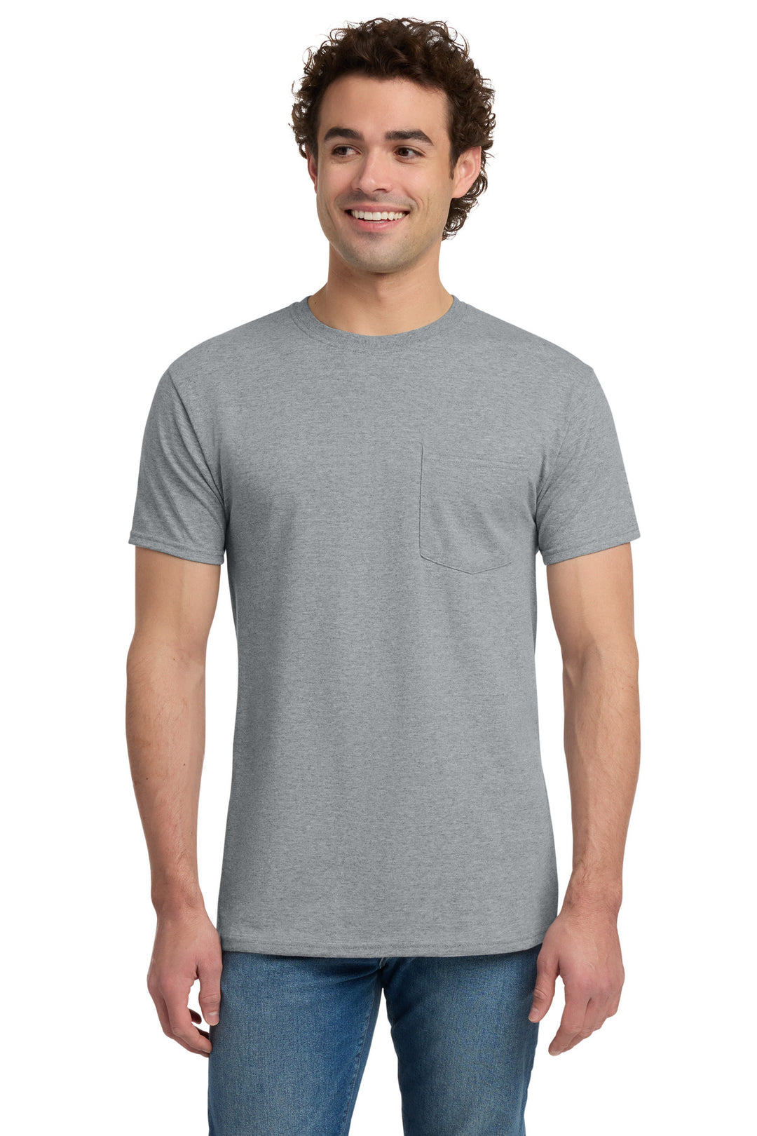 Jerzees -  Dri-Power 50/50 Cotton/Poly Pocket T-Shirt.  29MP