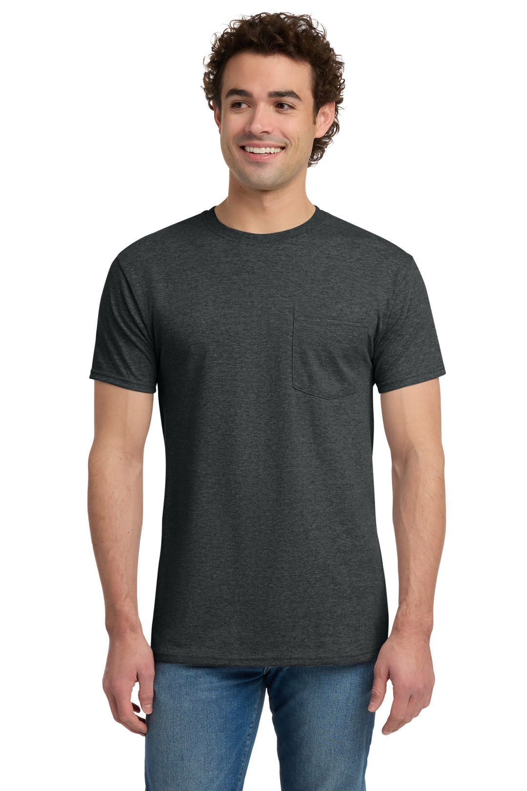 Jerzees -  Dri-Power 50/50 Cotton/Poly Pocket T-Shirt.  29MP