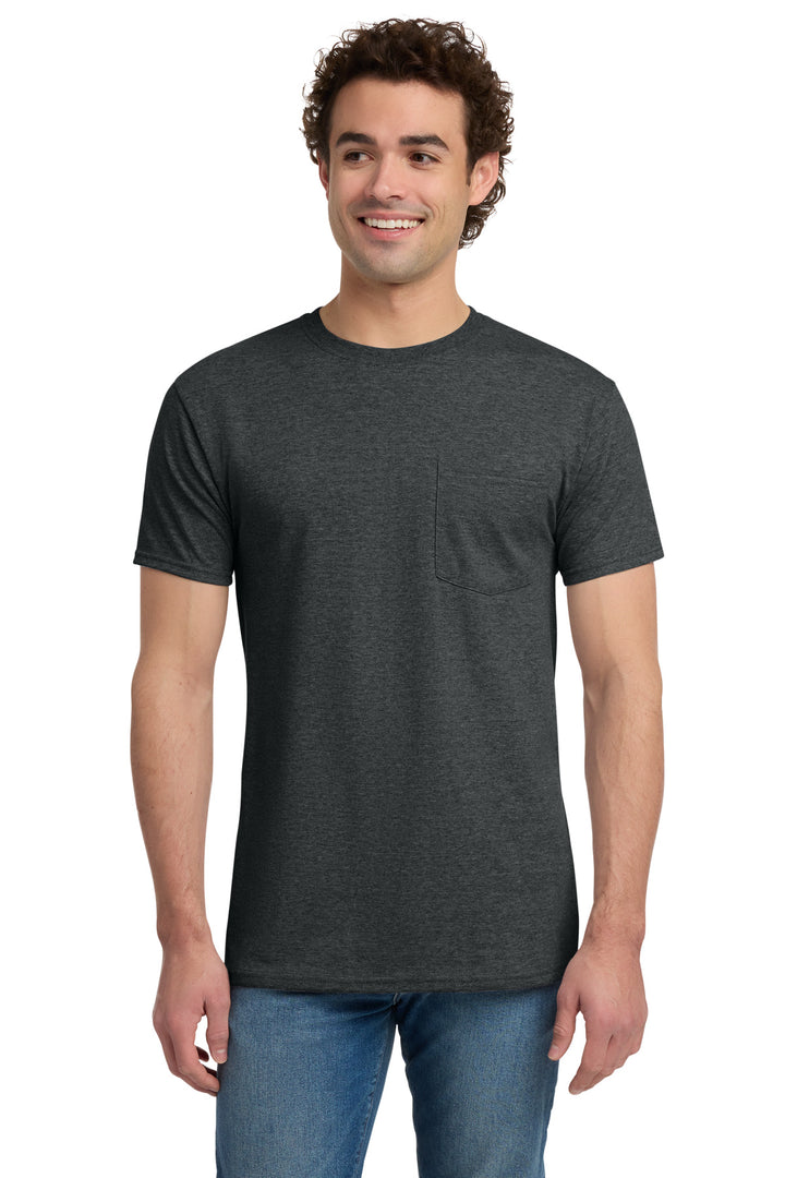Jerzees -  Dri-Power 50/50 Cotton/Poly Pocket T-Shirt.  29MP