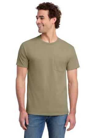 Jerzees -  Dri-Power 50/50 Cotton/Poly Pocket T-Shirt.  29MP