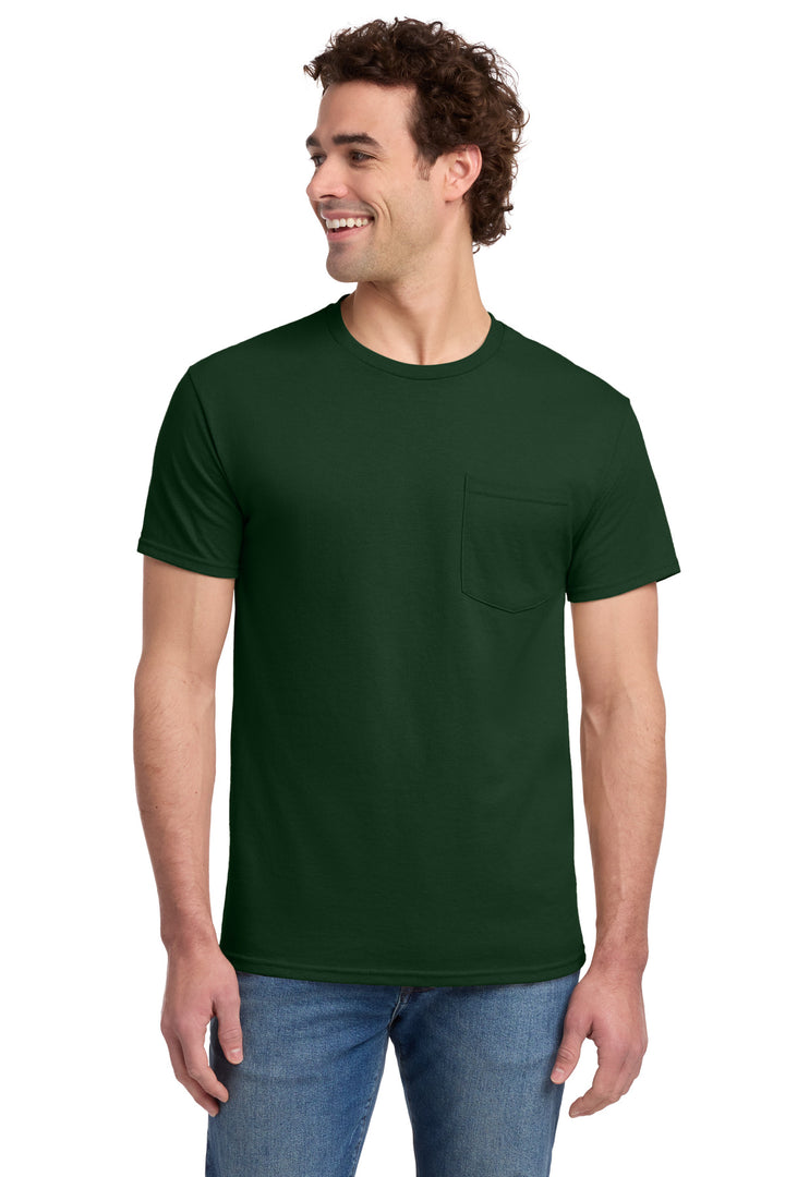 Jerzees -  Dri-Power 50/50 Cotton/Poly Pocket T-Shirt.  29MP