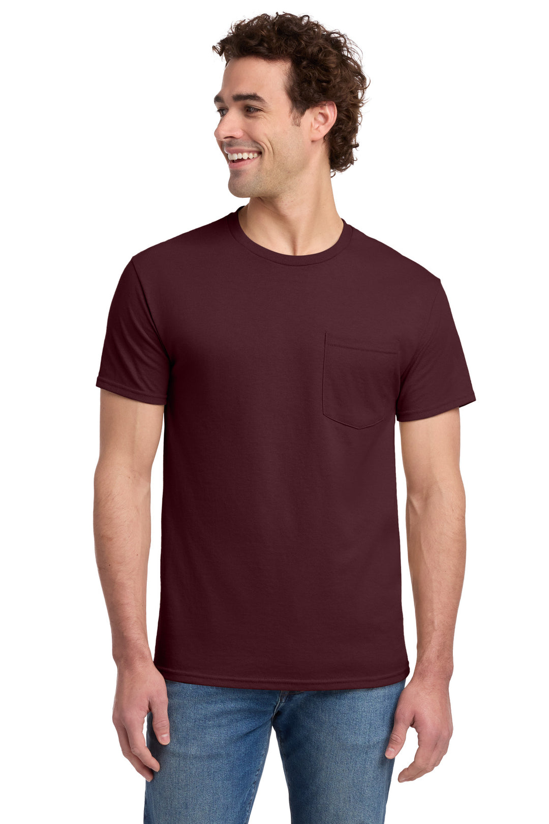 Jerzees -  Dri-Power 50/50 Cotton/Poly Pocket T-Shirt.  29MP