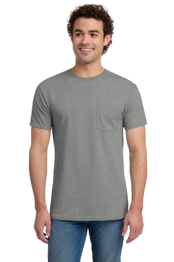 Jerzees -  Dri-Power 50/50 Cotton/Poly Pocket T-Shirt.  29MP