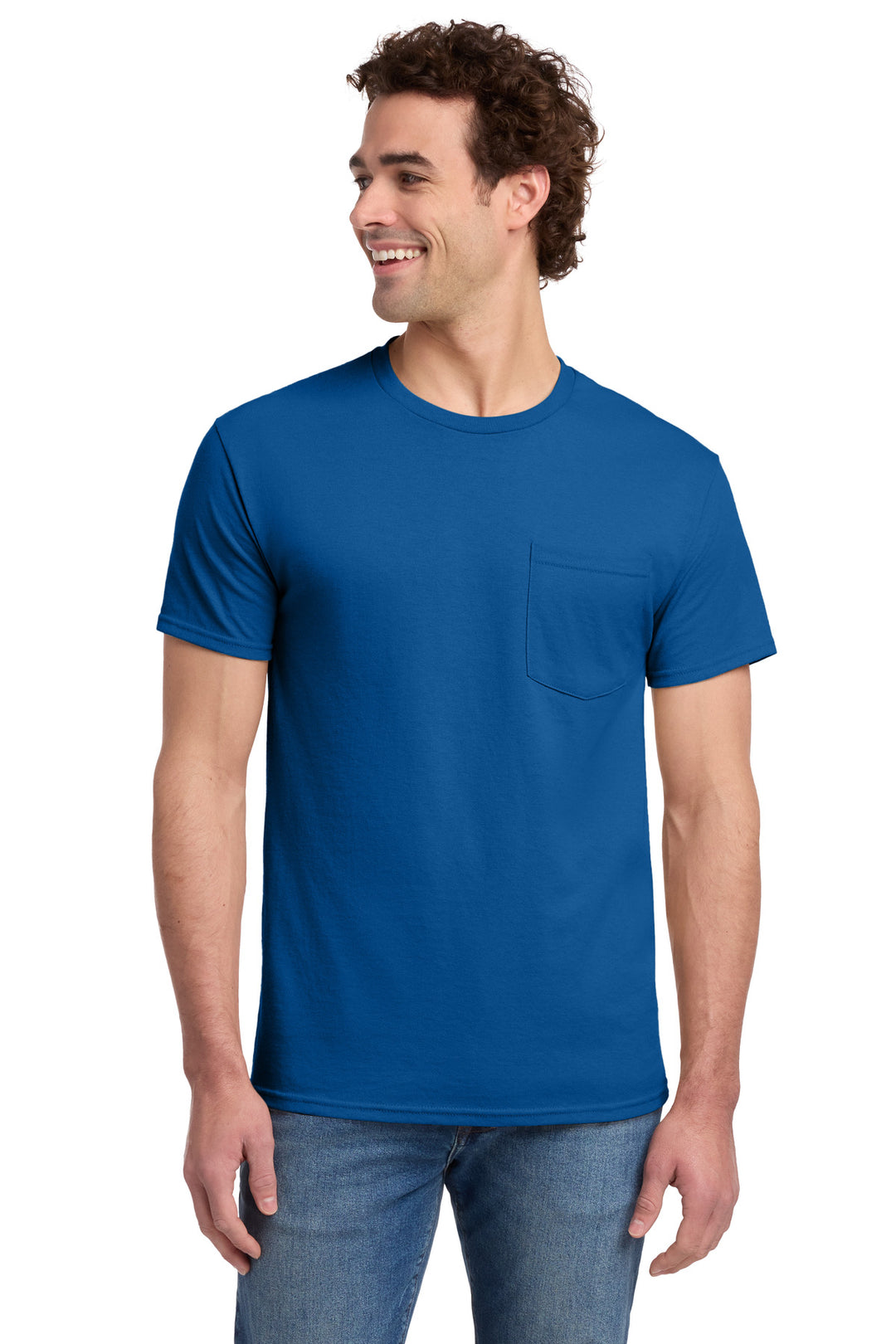 Jerzees -  Dri-Power 50/50 Cotton/Poly Pocket T-Shirt.  29MP