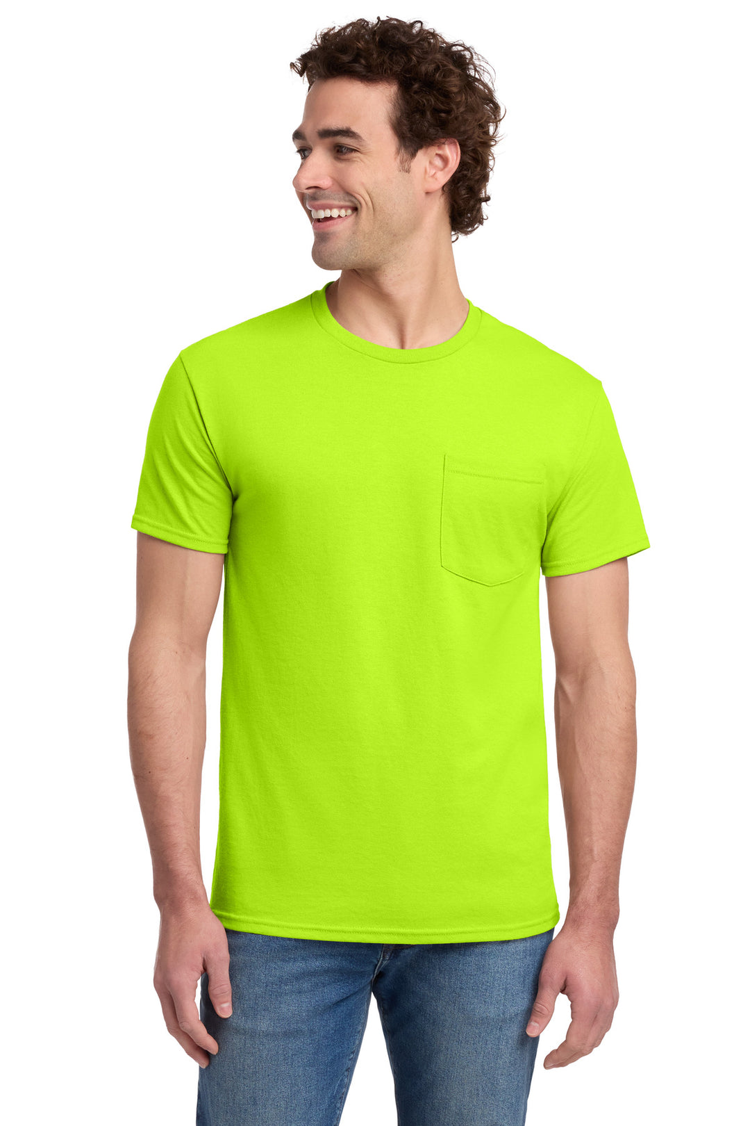 Jerzees -  Dri-Power 50/50 Cotton/Poly Pocket T-Shirt.  29MP