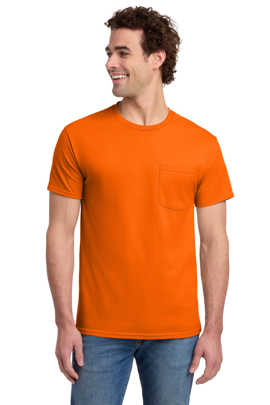 Jerzees -  Dri-Power 50/50 Cotton/Poly Pocket T-Shirt.  29MP