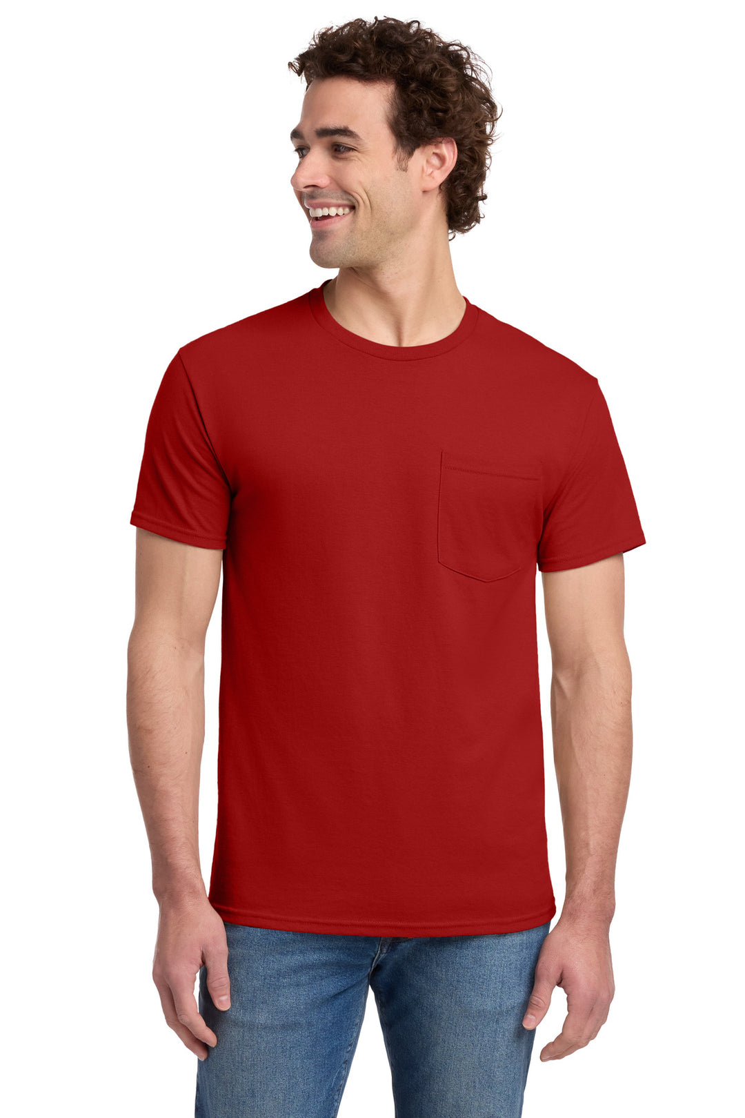 Jerzees -  Dri-Power 50/50 Cotton/Poly Pocket T-Shirt.  29MP