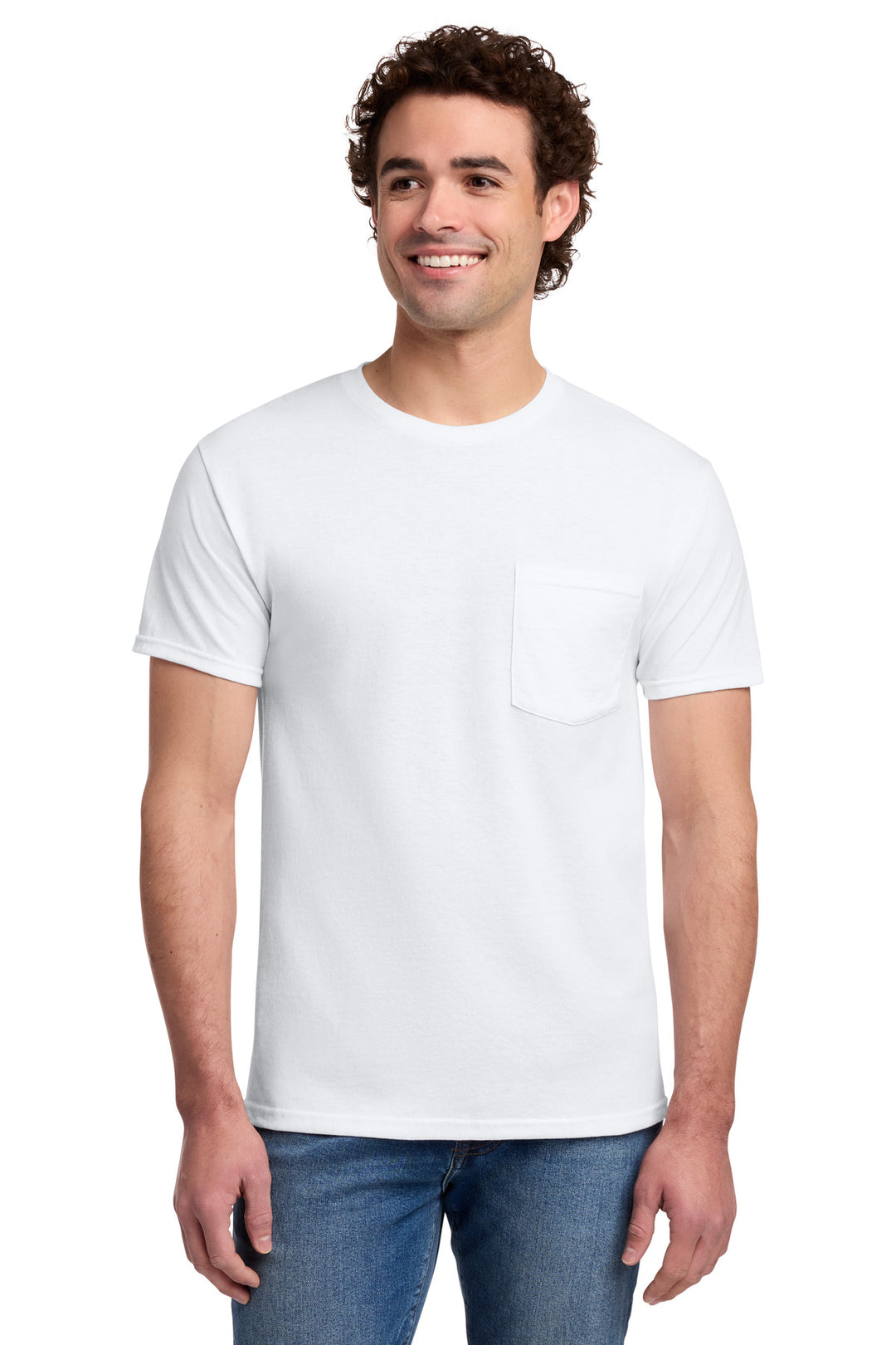 Jerzees -  Dri-Power 50/50 Cotton/Poly Pocket T-Shirt.  29MP