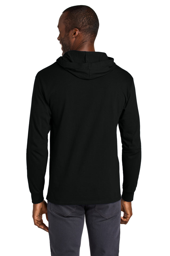 Jerzees Classics Unisex Cotton Long Sleeve Hooded T-Shirt 363LH