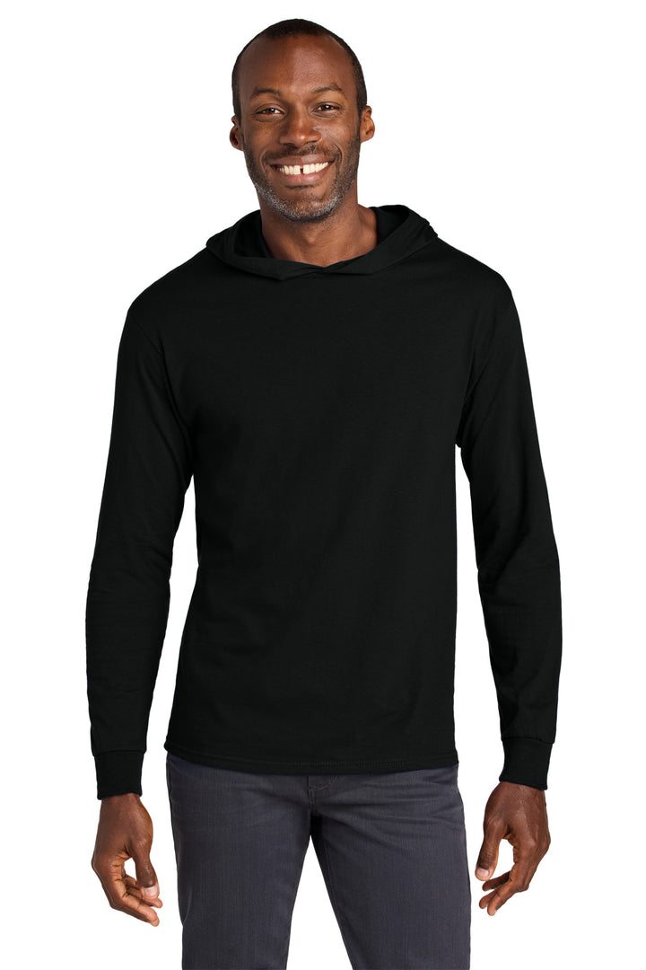 Jerzees Classics Unisex Cotton Long Sleeve Hooded T-Shirt 363LH