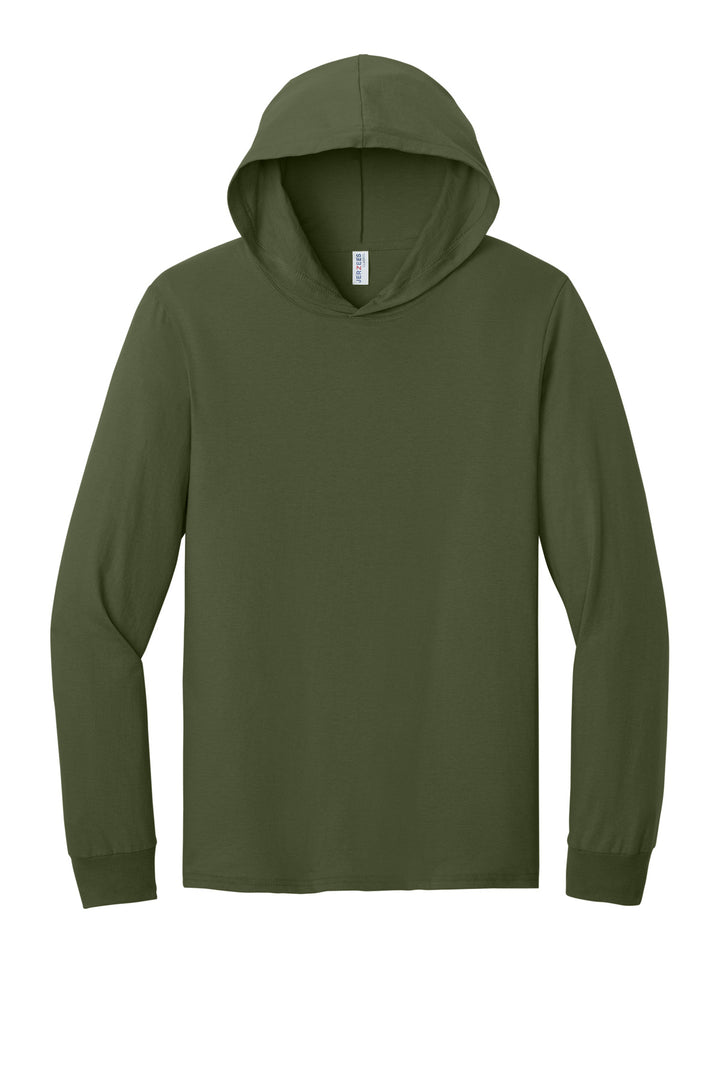 Jerzees Classics Unisex Cotton Long Sleeve Hooded T-Shirt 363LH