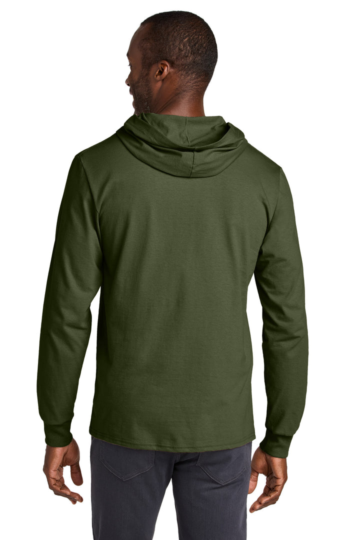 Jerzees Classics Unisex Cotton Long Sleeve Hooded T-Shirt 363LH