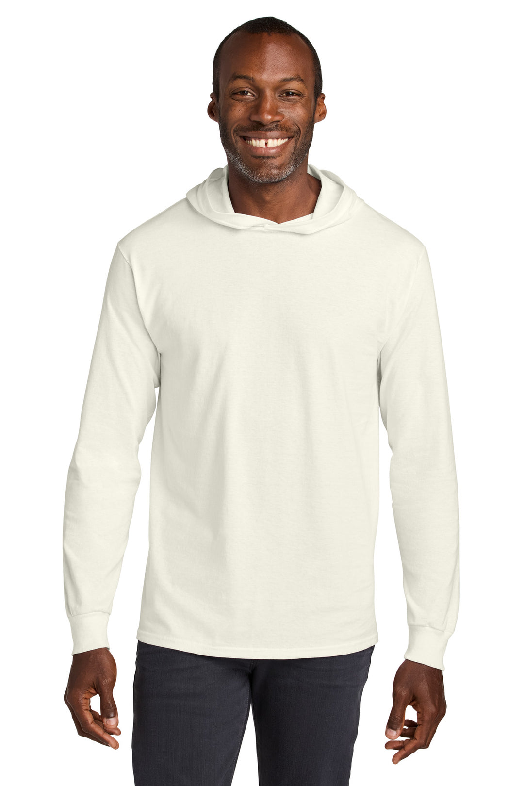 Jerzees Classics Unisex Cotton Long Sleeve Hooded T-Shirt 363LH