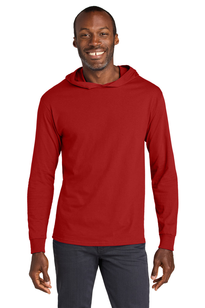 Jerzees Classics Unisex Cotton Long Sleeve Hooded T-Shirt 363LH