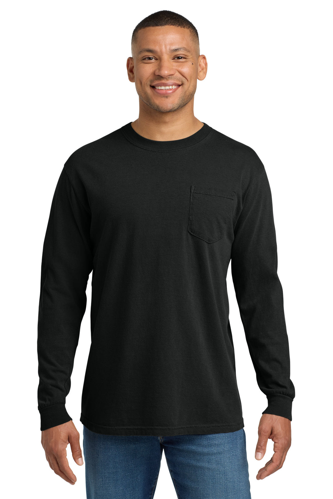 COMFORT COLORS  Heavyweight Ring Spun Long Sleeve Pocket Tee. 4410