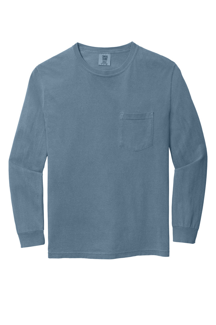 COMFORT COLORS  Heavyweight Ring Spun Long Sleeve Pocket Tee. 4410