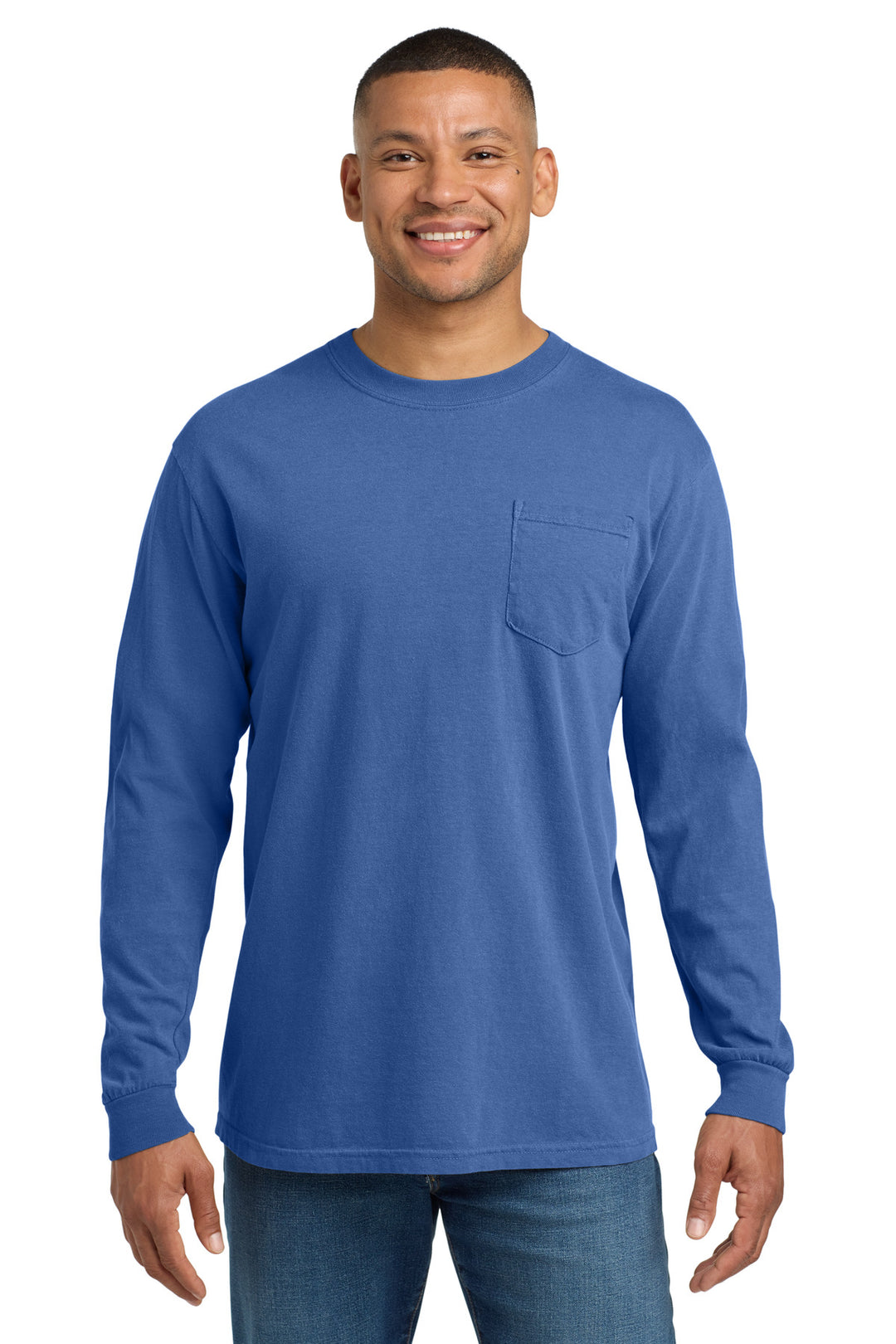 COMFORT COLORS  Heavyweight Ring Spun Long Sleeve Pocket Tee. 4410