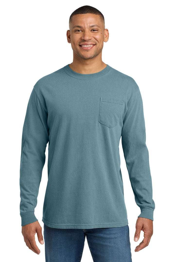 COMFORT COLORS  Heavyweight Ring Spun Long Sleeve Pocket Tee. 4410