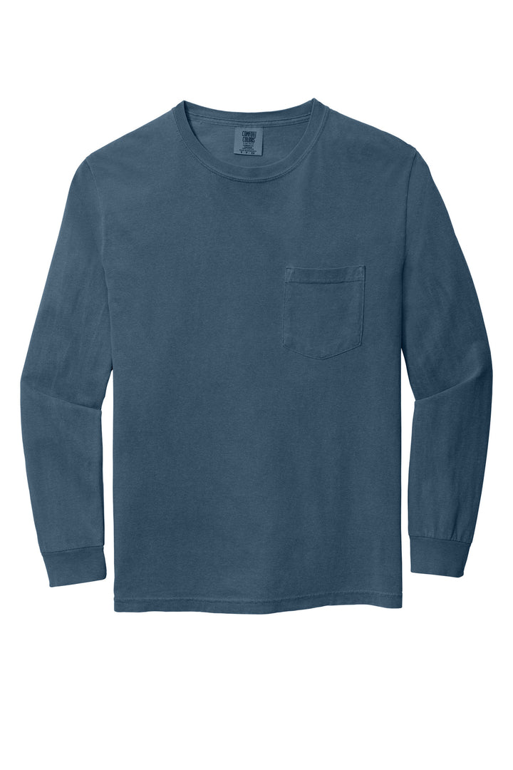 COMFORT COLORS  Heavyweight Ring Spun Long Sleeve Pocket Tee. 4410