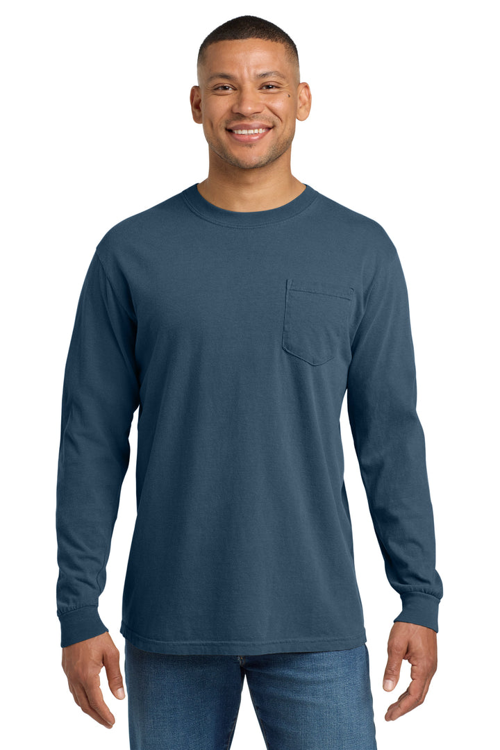 COMFORT COLORS  Heavyweight Ring Spun Long Sleeve Pocket Tee. 4410