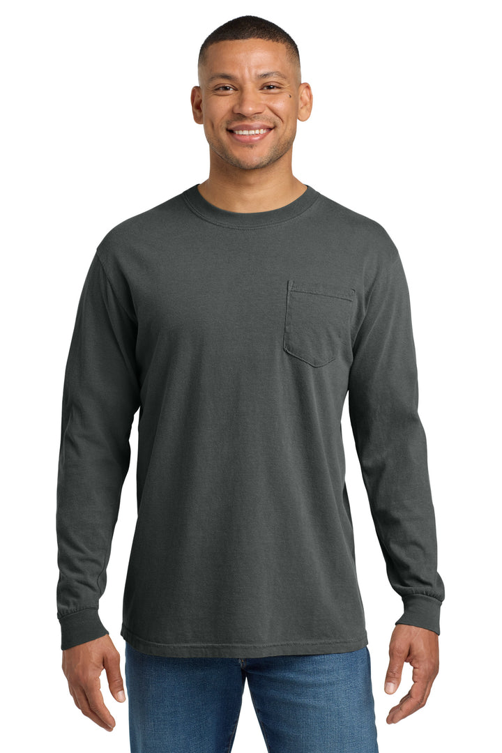 COMFORT COLORS  Heavyweight Ring Spun Long Sleeve Pocket Tee. 4410