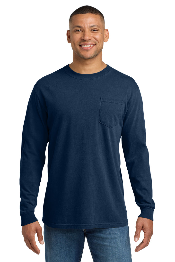 COMFORT COLORS  Heavyweight Ring Spun Long Sleeve Pocket Tee. 4410
