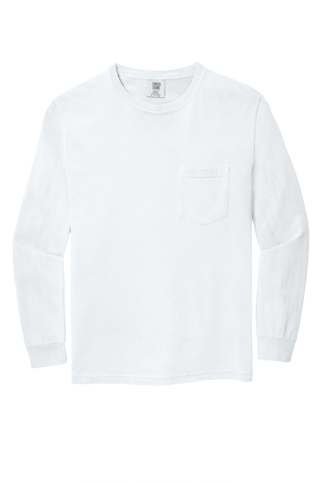 COMFORT COLORS  Heavyweight Ring Spun Long Sleeve Pocket Tee. 4410