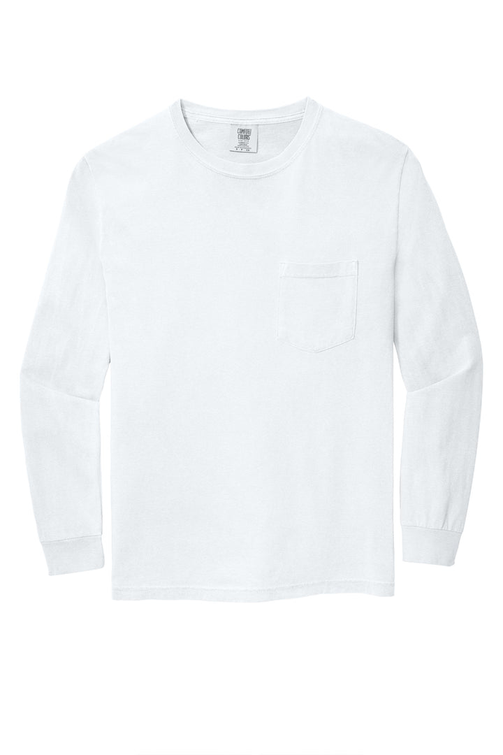 COMFORT COLORS  Heavyweight Ring Spun Long Sleeve Pocket Tee. 4410