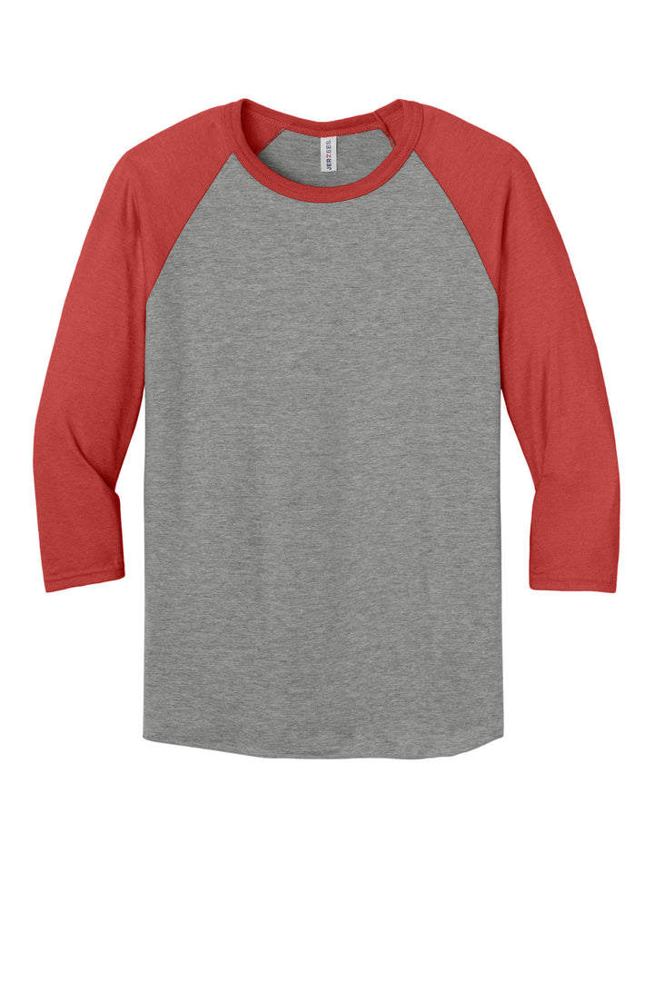 Jerzees Unisex Premium Blend Combed Ring Spun 3/4-Sleeve Raglan 560R