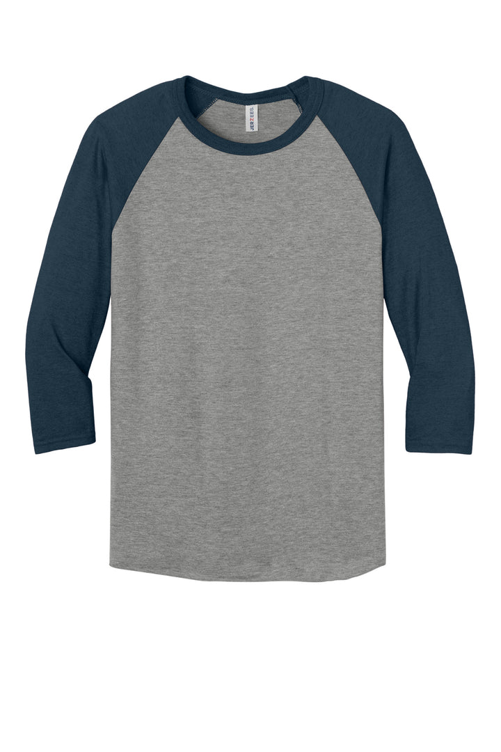 Jerzees Unisex Premium Blend Combed Ring Spun 3/4-Sleeve Raglan 560R
