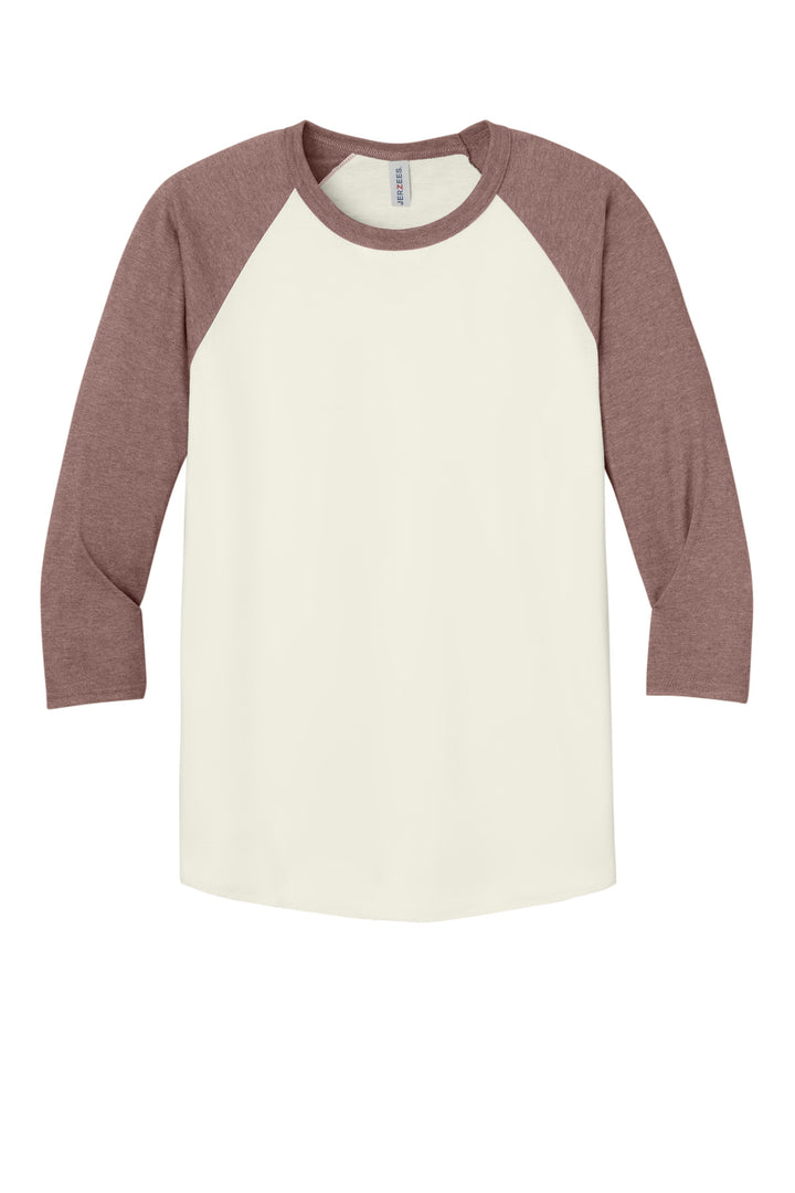 Jerzees Unisex Premium Blend Combed Ring Spun 3/4-Sleeve Raglan 560R