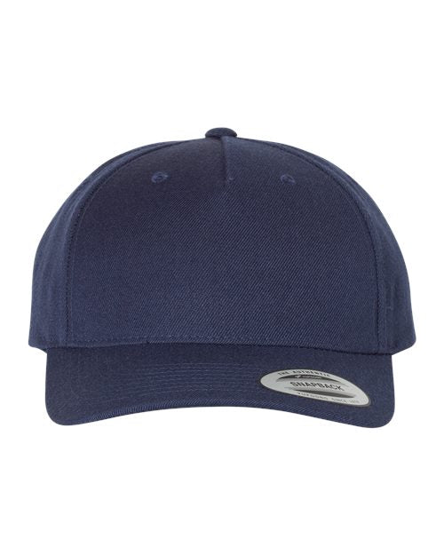 YP Classics Premium Five-Panel Curved Bill Snapback Cap 5789M