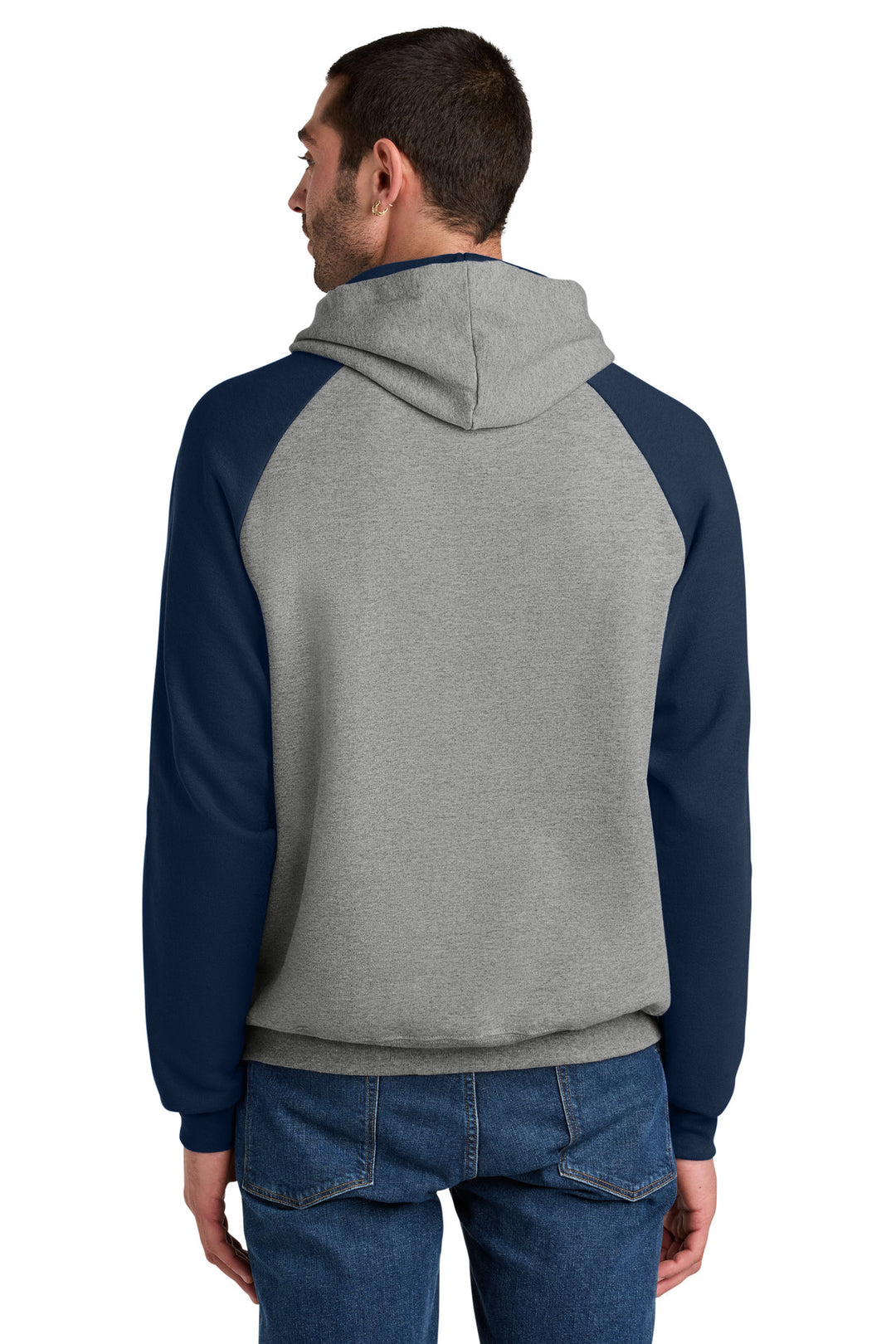 Jerzees Unisex NuBlend Colorblock Raglan Hoodie Sweatshirt 96C