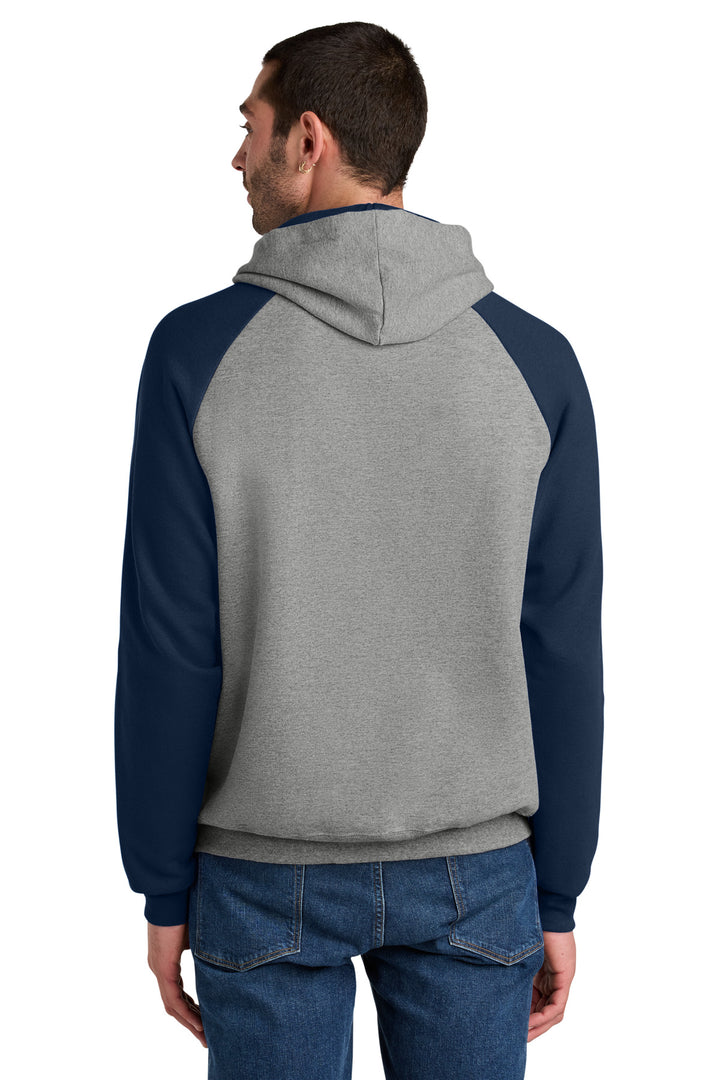 Jerzees Unisex NuBlend Colorblock Raglan Hoodie Sweatshirt 96C