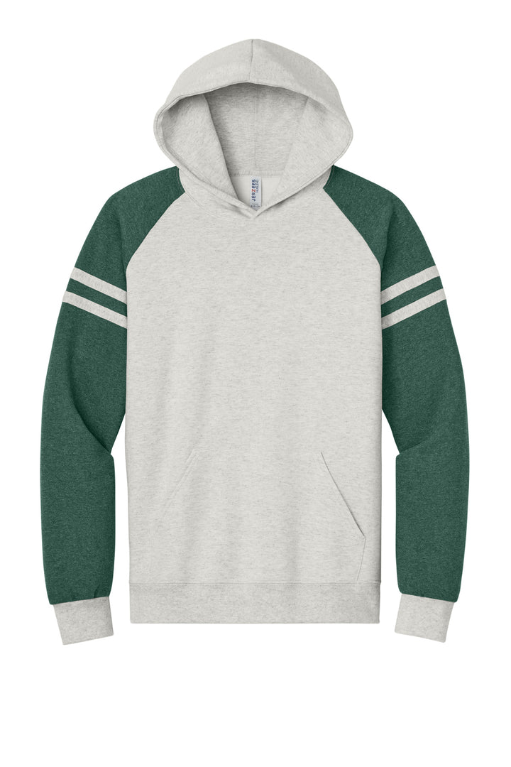 Jerzees Unisex NuBlend Varsity Colorblock Hooded Sweatshirt 97C