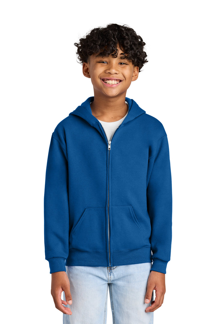 Jerzees - Youth NuBlend Full-Zip Hooded Sweatshirt.  993B