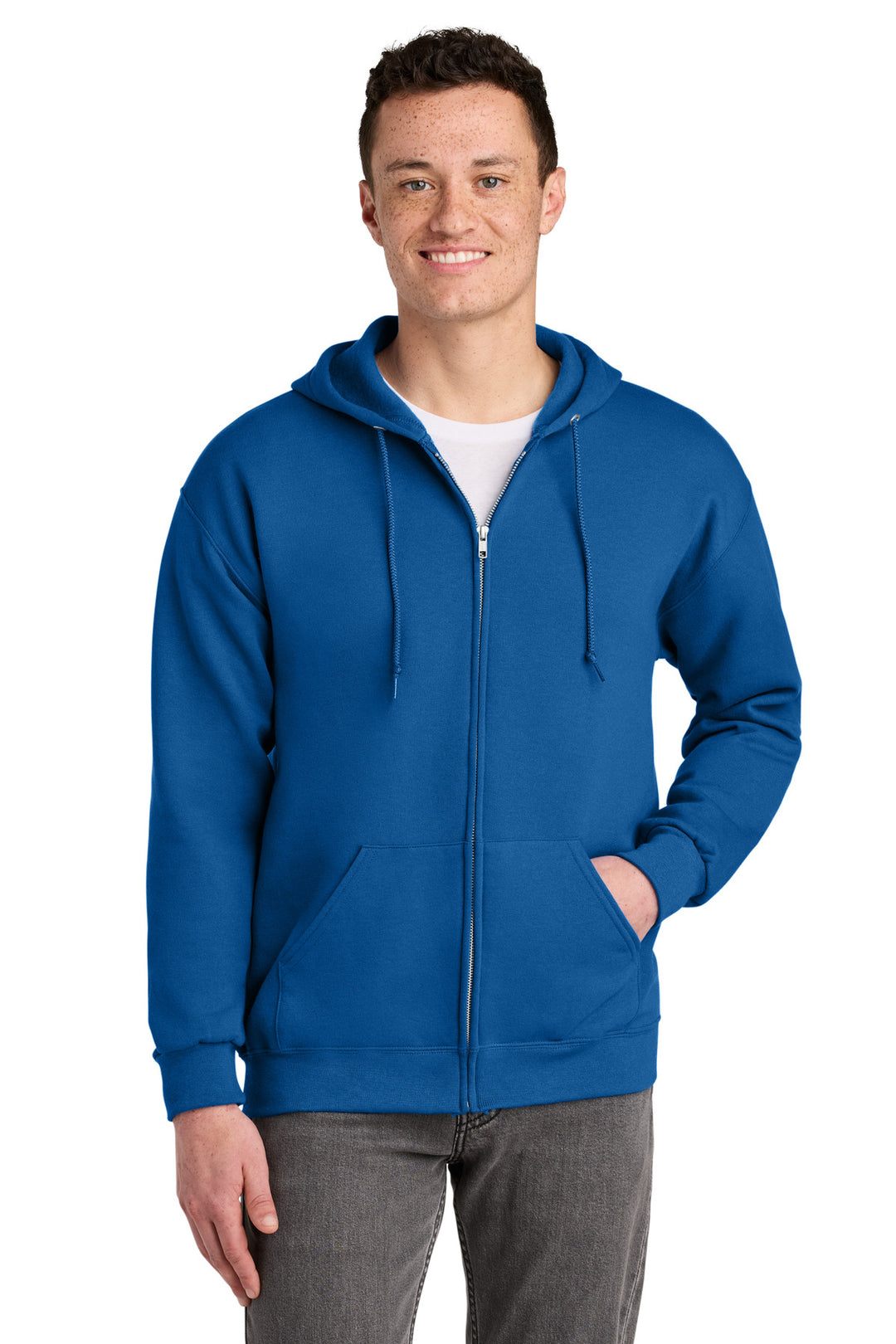 Jerzees - NuBlend Full-Zip Hooded Sweatshirt.  993M