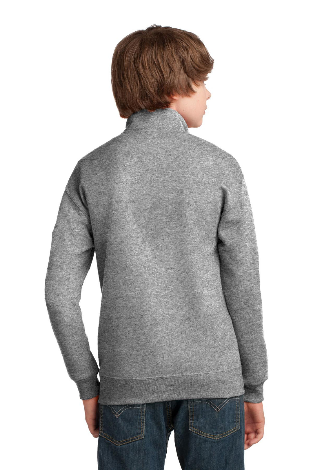 DISCONTINUED JERZEES Youth NuBlend 1/4-Zip Cadet Collar Sweatshirt. 995Y