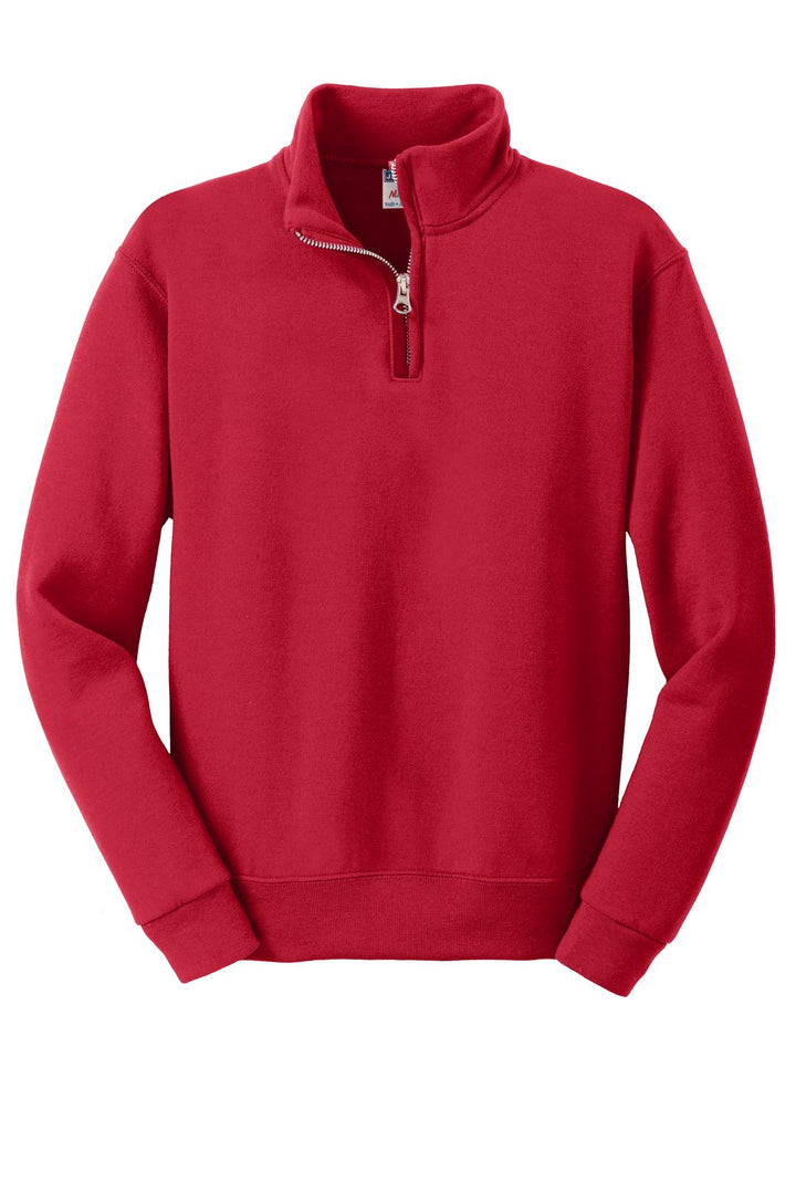 DISCONTINUED JERZEES Youth NuBlend 1/4-Zip Cadet Collar Sweatshirt. 995Y
