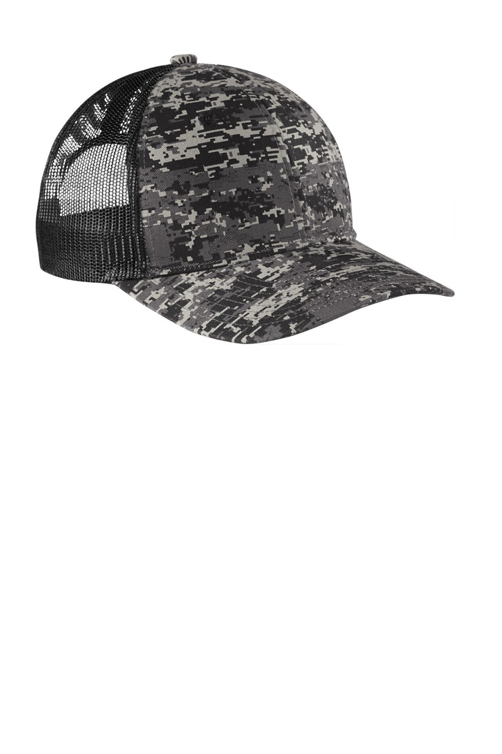 Port Authority  Digi Camo Snapback Trucker Cap C404