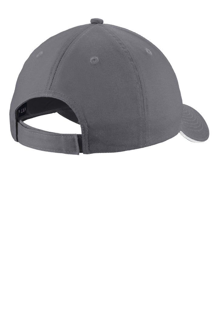 Port Authority Unstructured Sandwich Bill Cap. C919