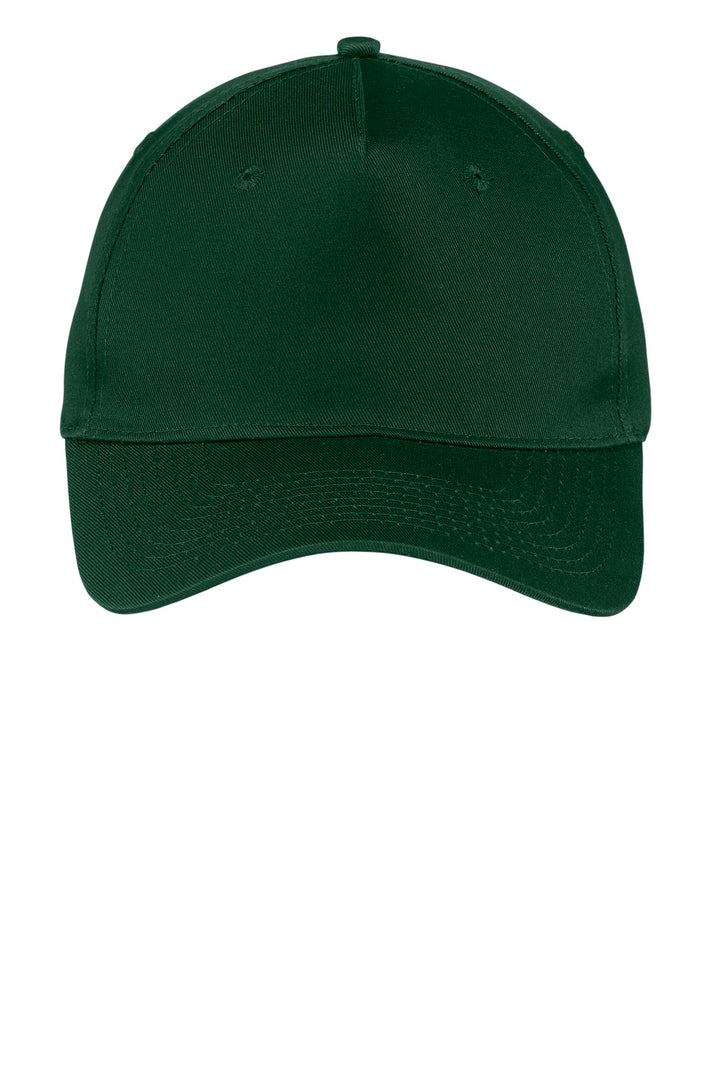 Port Authority Five-Panel Twill Cap.  CP86