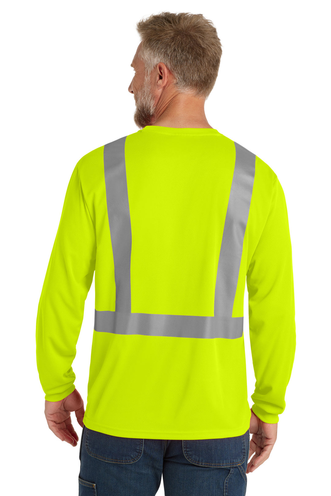 CornerStone  ANSI 107 Class 2 Mesh Long Sleeve Tee. CS201