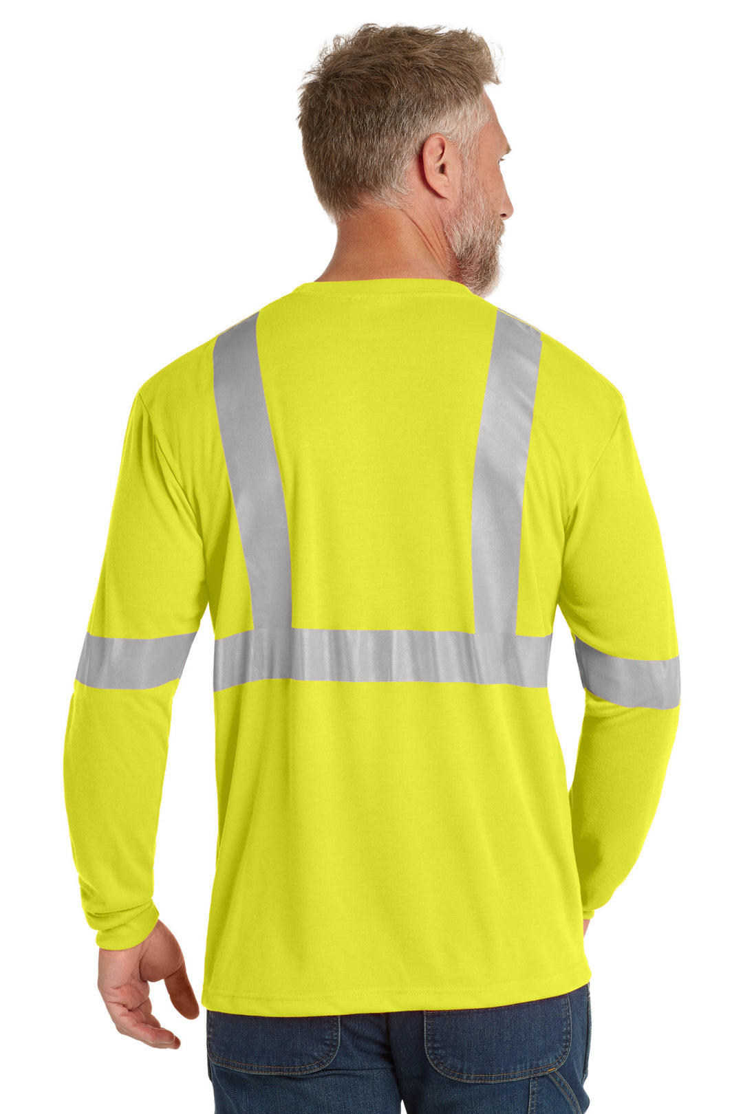 CornerStone ANSI 107 Class 2 Long Sleeve Safety T-Shirt. CS401LS
